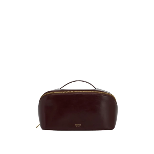 Oroton Fife Large Beauty Case Copper