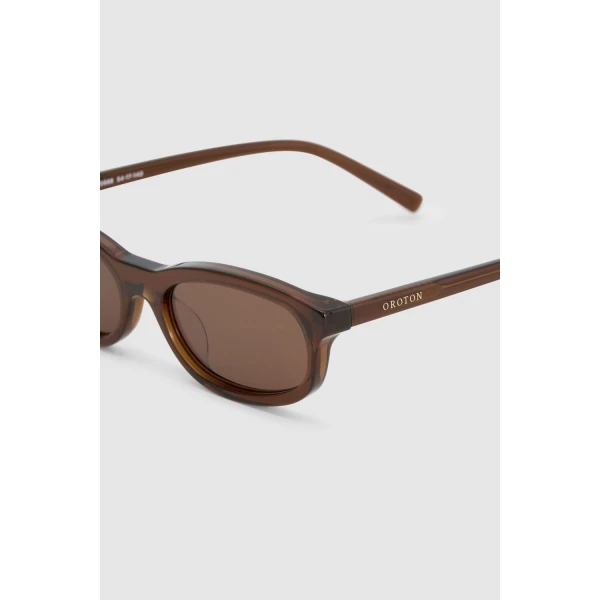Oroton Finch Sunglasses Chocolate, view 4