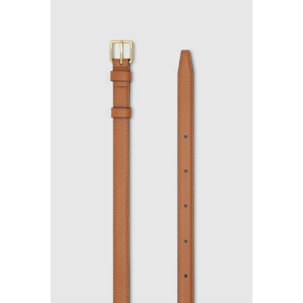 Oroton Florence 20mm Belt Cognac, view 3