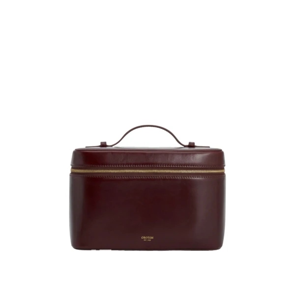 Indi Crackle Large Vanity Travel Case Copper