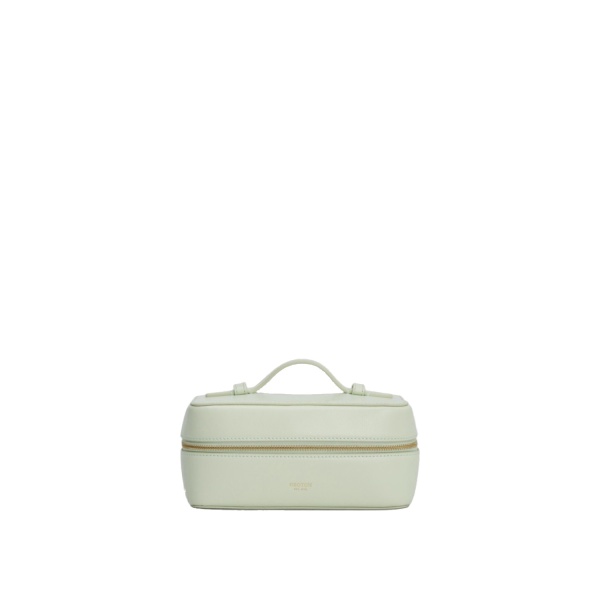 Oroton Indi Smooth Small Vanity Case Seafoam