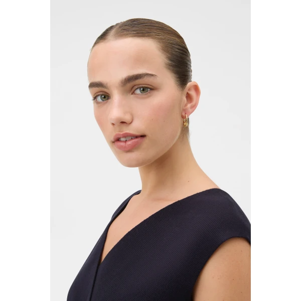 Oroton Julia Knot Hoop Gold, view 2