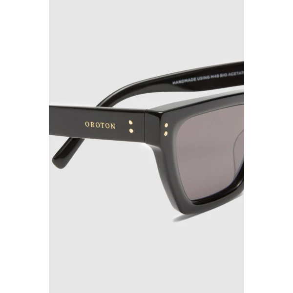 Oroton Landry Bio Acetate Sunglasses Black, view 4