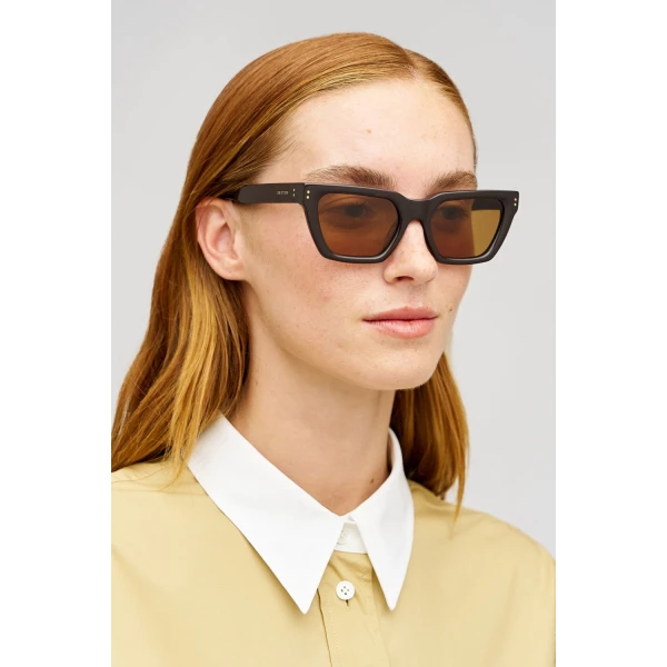 Oroton Landry Sunglasses Chocolate, view 2