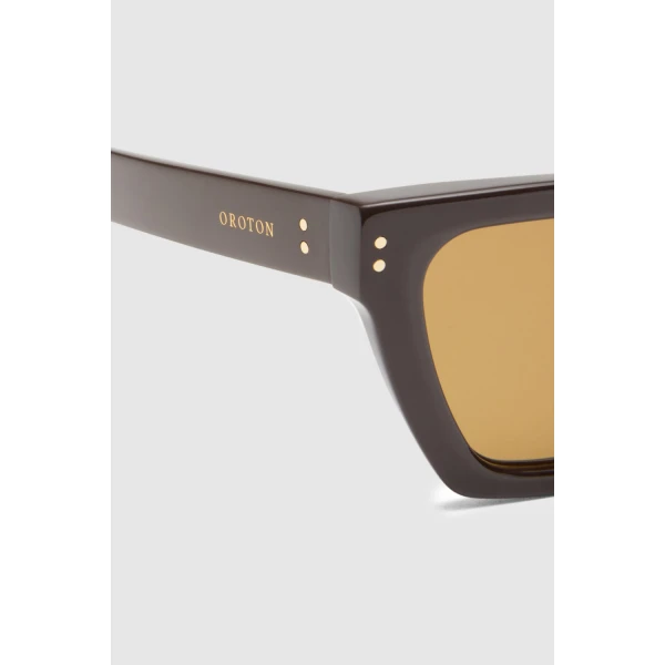 Oroton Landry Sunglasses Chocolate, view 5