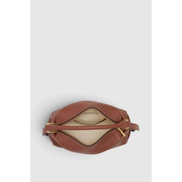 Oroton Lewis Smooth Day Bag Chestnut, view 2