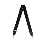 Oroton Logo Bag Strap Black/Black