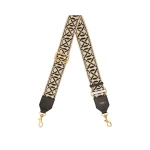 Oroton Logo Bag Strap Black/Natural