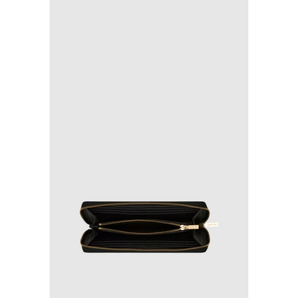 Oroton Margot Medium Zip Around Wallet Black, view 2
