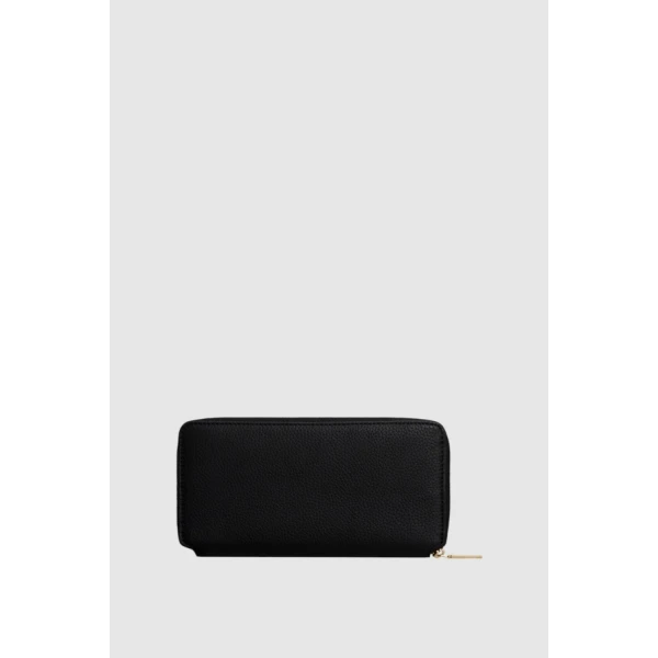 Oroton Margot Medium Zip Around Wallet Black, view 3
