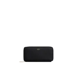 Oroton Margot Medium Zip Around Wallet Black