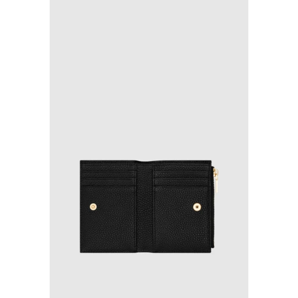 Oroton Margot Mini 10 Credit Card Zip Wallet Black, view 2