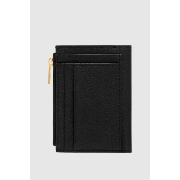 Oroton Margot Mini 10 Credit Card Zip Wallet Black, view 4
