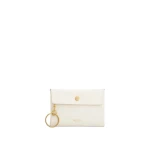 Oroton Margot Texture Keyring Pouch Warm White | Bag charms | Coveti Oroton Margot Texture Keyring Pouch Warm White