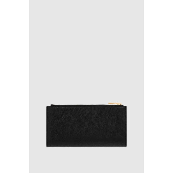 Oroton Margot Zip Fold Wallet Black, view 4