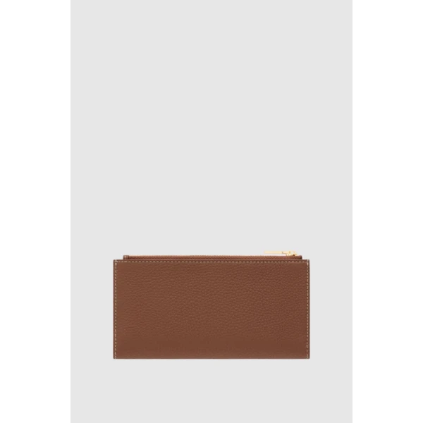 Oroton Margot Zip Fold Wallet Whiskey, view 4