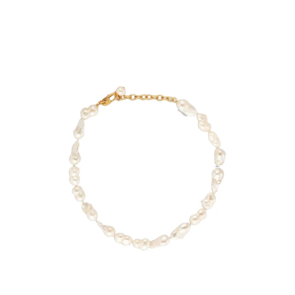 Oroton Marleigh Necklace Worn Gold/White