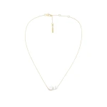 Oroton Marleigh Pearl Pendant Worn Gold/White