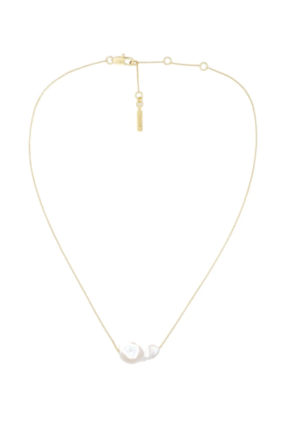 Oroton Marleigh Pearl Pendant Worn Gold/White | Necklace | Coveti Oroton Marleigh Pearl Pendant Worn Gold/White