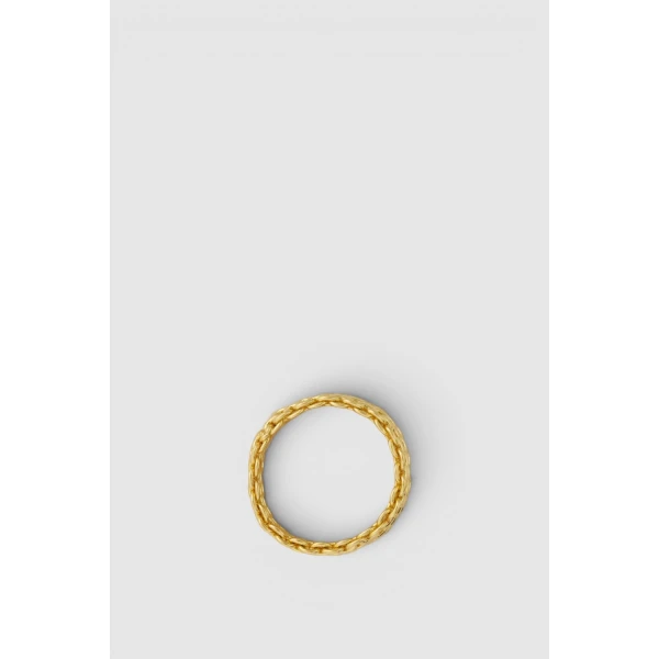 Oroton Mathilde Ring Worn Gold, view 4