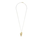 Oroton Maurie Shell Pendant Necklace Worn Gold