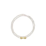Oroton Maurie Wrap Necklace Pearl/Worn Gold