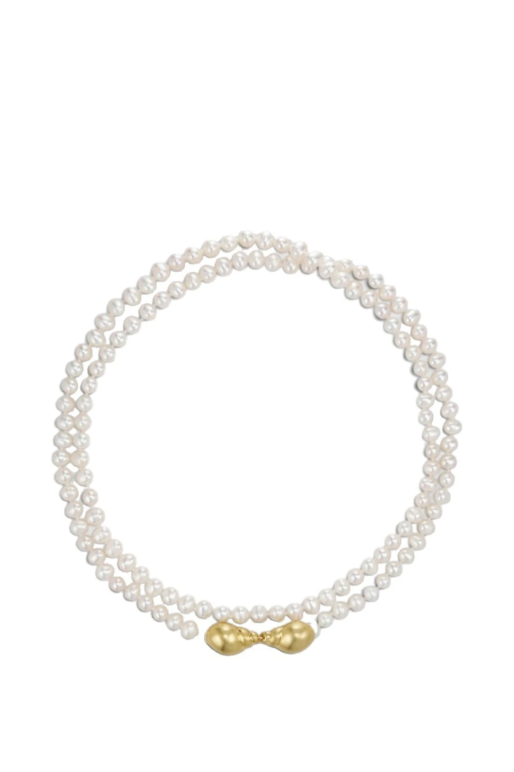 Oroton Maurie Wrap Necklace Pearl/Worn Gold | Necklace | Coveti Oroton Maurie Wrap Necklace Pearl/Worn Gold