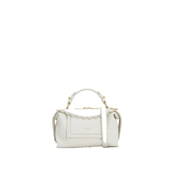 Mica Smooth Broidery Mini Bowler Warm White