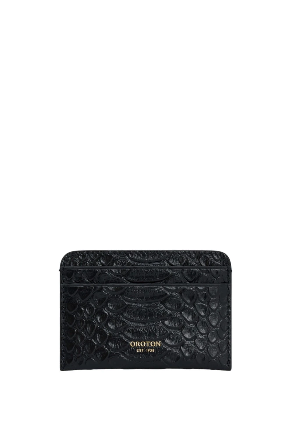 Oroton Mica Texture Credit Card Sleeve Black Snake | Wallets & Purses | Coveti Oroton Mica Texture Credit Card Sleeve Black Snake