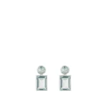 Oroton Myrell Drop Earrings Ice Blue