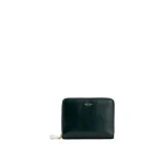 Oroton Ophelia Crackle Medium Zip Around Wallet Shade Green