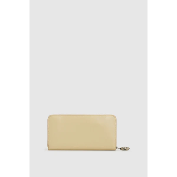Oroton Ophelia Smooth Large Wallet Blonde, view 3