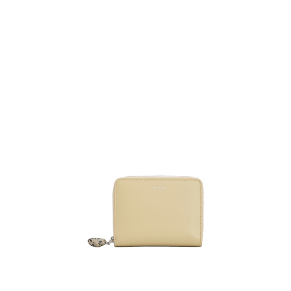 Oroton Ophelia Smooth Medium Zip Around Wallet Blonde