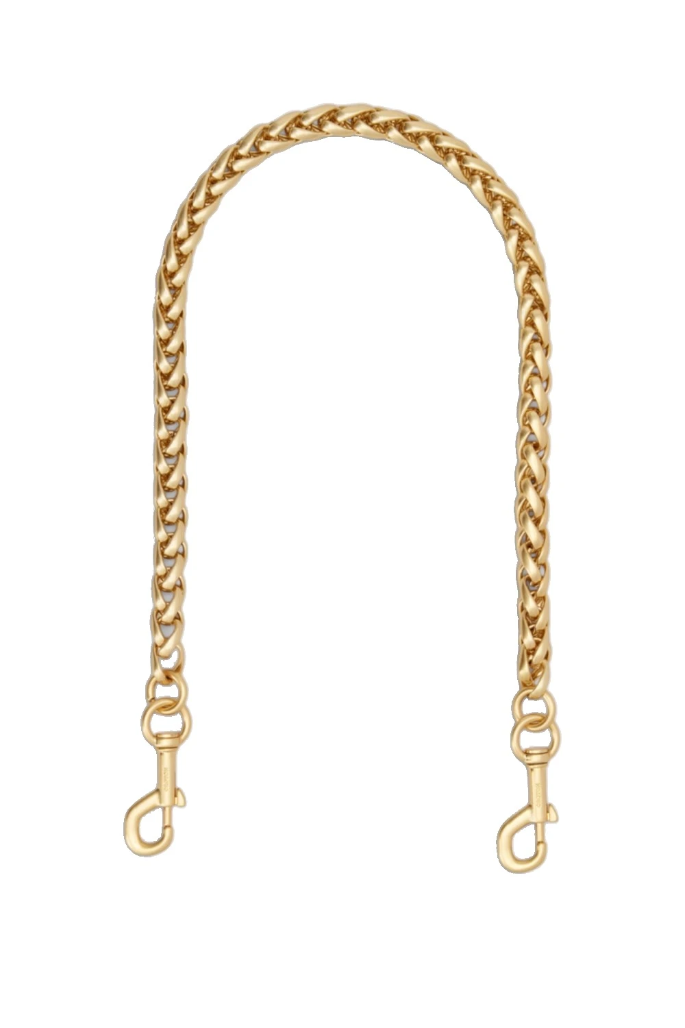Oroton Romy Short Chain Strap Brass | Bag Straps | Coveti Oroton Romy Short Chain Strap Brass