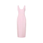 Oroton Sculpture Tank Dress Pink Rose
