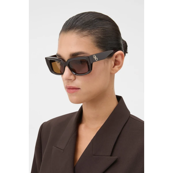 Oroton Spencer Sunglasses Chocolate, view 4