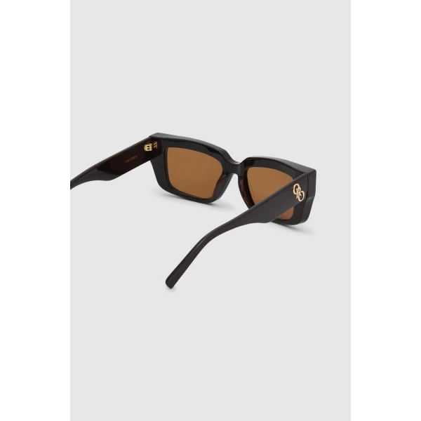 Oroton Spencer Sunglasses Chocolate, view 6