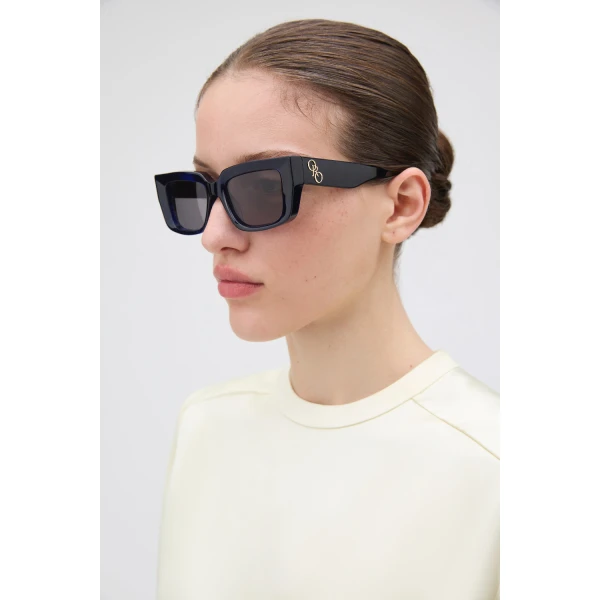 Oroton Spencer Sunglasses Dark Navy, view 2