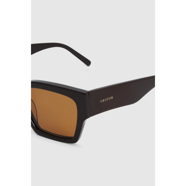 Oroton Stevie Sunglasses Chocolate, view 5