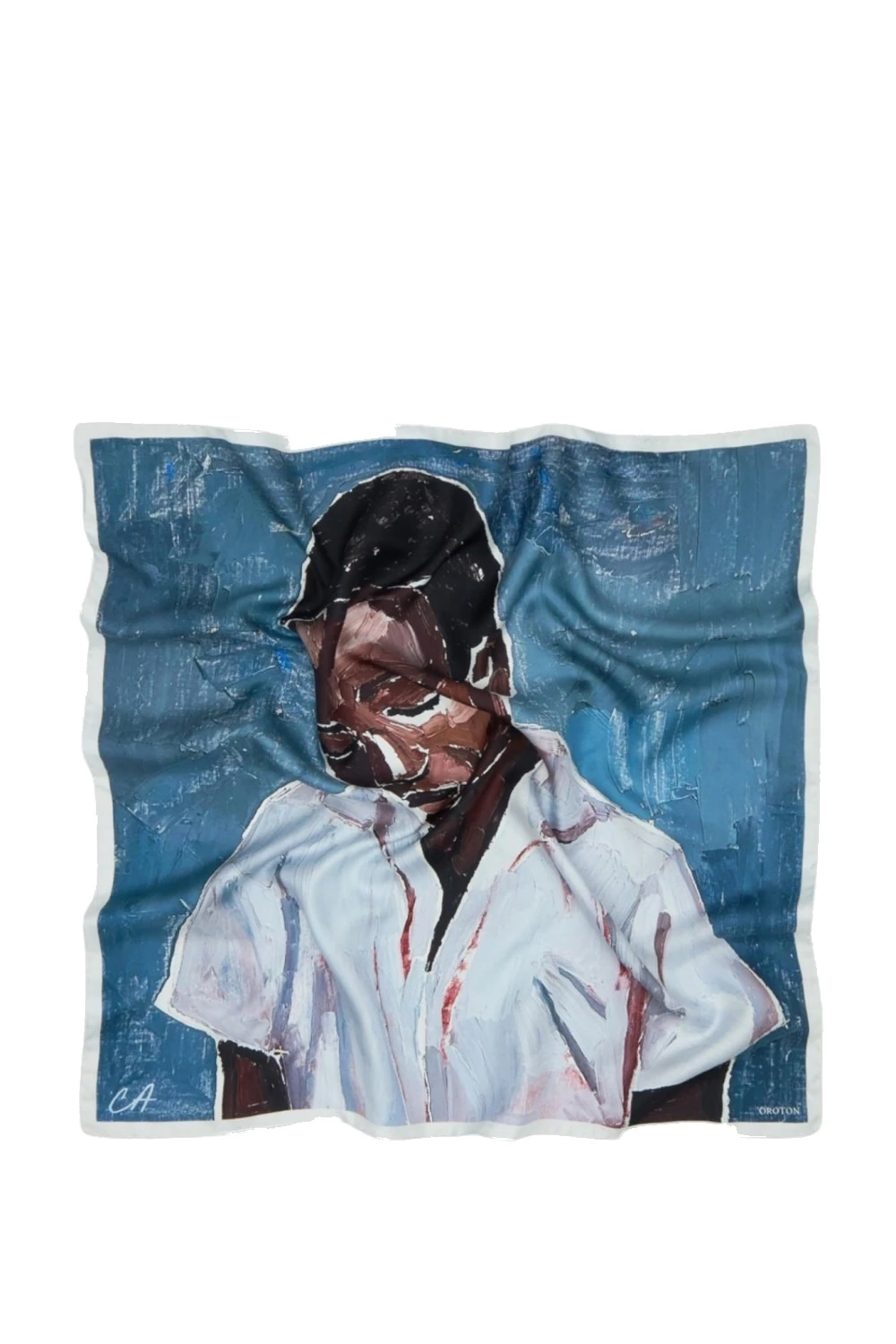 Oroton The Schoolboy Scarf Smoke Blue | Scarves | Coveti Oroton The Schoolboy Scarf Smoke Blue