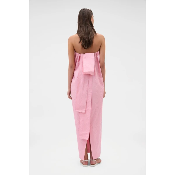 Oroton Tuck Detail Gown Pink Rose, view 5
