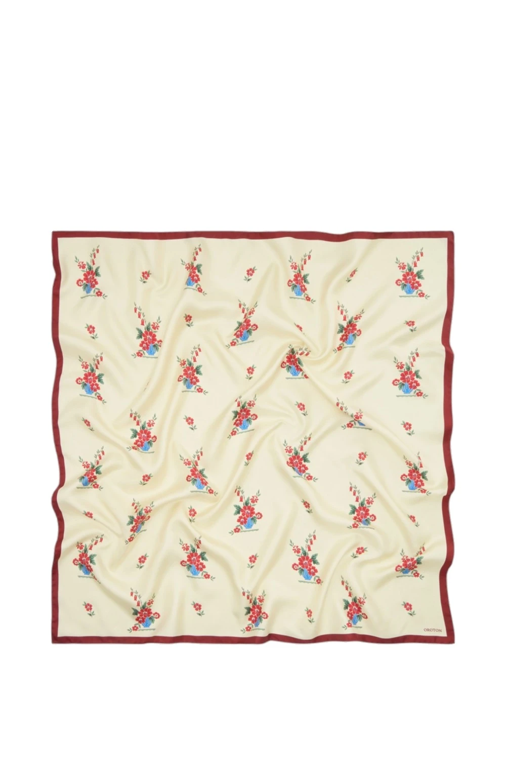 Oroton Wallpaper Floral Scarf Lemon | Scarves | Coveti Oroton Wallpaper Floral Scarf Lemon