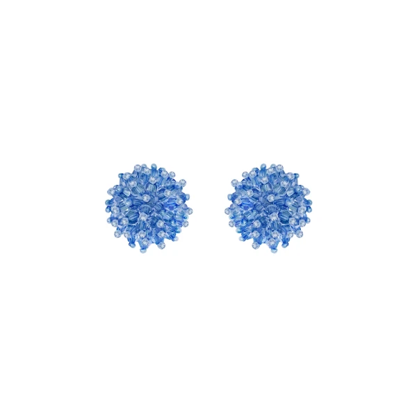 Oscar de la Renta Beaded Cluster Earrings