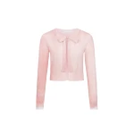 Oscar de la Renta Botanical Tie-Neck Cardigan