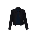 Oscar de la Renta Boucle Tweed Jacket in Navy