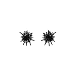 Oscar de la Renta Bugle Bead Firework Stud Earrings