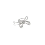 Oscar de la Renta Crystal Pavé Bow Cuff Bracelet