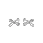 Oscar de la Renta Crystal Pavé Bow Earrings