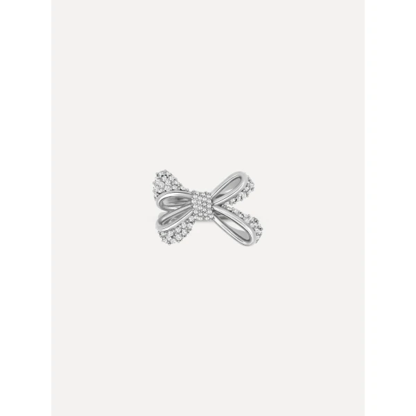 Oscar de la Renta Crystal Pavé Bow Ring, view 3