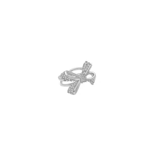 Crystal Pavé Bow Ring